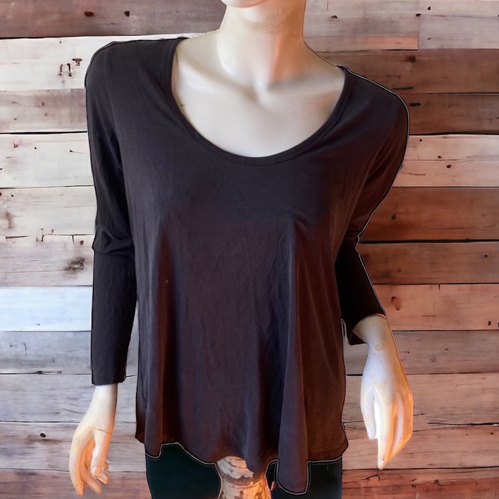 Wilfred Free gray scoop neck long sleeve flowy lounge top M